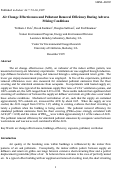 Cover page: Air change effectiveness and pollutant removal efficiency during adverse mixing conditions