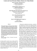 Cover page: Context and Causal Structure Enhance Memory for Clinical Details