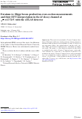 Cover page: Erratum to: Higgs boson production cross-section measurements and their EFT interpretation in the 4ℓ decay channel at s=13 TeV with the ATLAS detector