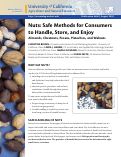 Cover page of Nuts: Safe Methods for Consumers to Handle, Store, and Enjoy