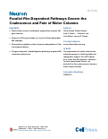 Cover page: Parallel Pbx-Dependent Pathways Govern the Coalescence and Fate of Motor Columns