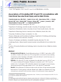 Cover page: Associations of Circulating Growth Differentiation Factor-15 and ST2 Concentrations With Subclinical Vascular Brain Injury and Incident Stroke