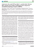 Cover page: Cystinosin, the small GTPase Rab11, and the Rab7 effector RILP regulate intracellular trafficking of the chaperone-mediated autophagy receptor LAMP2A