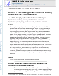 Cover page: Deviations in stress and support: Associations with parenting emotions across the COVID-19 pandemic.