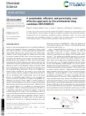 Cover page: A sustainable, efficient, and potentially cost-effective approach to the antimalarial drug candidate MMV688533.