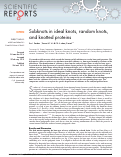 Cover page: Subknots in ideal knots, random knots and knotted proteins