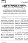 Cover page: Sex chromosomes and male ornaments: A comparative evaluation in ray-finned fishes