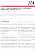 Cover page: One step ahead: timing and sexual networks in population mobility and HIV prevention and care.