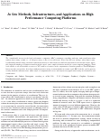 Cover page: In Situ Methods, Infrastructures, and Applications on High Performance Computing Platforms, a State-of-the-art (STAR) Report