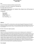 Cover page: A case of cutaneous larva migrans presenting in a pregnant patient