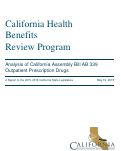 Cover page: California Health Benefits Review Program Analysis of California Assembly Bill AB 339 Outpatient Prescription Drugs