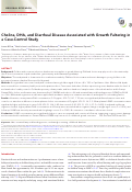 Cover page: Choline, DHA, and Diarrheal Disease Associated with Growth Faltering in a Case-Control Study.