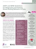 Cover page: AAFP and ISFM Guidelines for diagnosing and solving house-soiling behavior in cats.