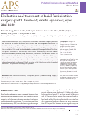 Cover page: Evaluation and treatment of facial feminization surgery: part I. forehead, orbits, eyebrows, eyes, and nose