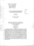 Cover page: Area and timing estimation for lookup table based FPGAs