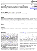 Cover page: Utilizing extracorporeal membrane oxygenation and surfactant in the management of severe acute respiratory distress syndrome due to hydrocarbon pneumonitis.