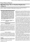 Cover page: Mild phenotype due to tandem duplication of l7p11.2