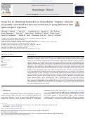 Cover page: Group ICA for identifying biomarkers in schizophrenia: ‘Adaptive’ networks via spatially constrained ICA show more sensitivity to group differences than spatio-temporal regression