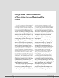Cover page: Village Vices:  The Contradiction of New Urbanism and Sustainability     [Portfolio]