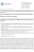 Cover page: Deaths in Immigration and Customs Enforcement (ICE) detention: A Fiscal Year (FY) 2021-2023 update.