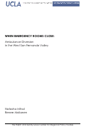 Cover page: When Emergency Rooms Close: Ambulance Diversion in the West San Fernando Valley