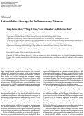 Cover page: Antioxidative Strategy for Inflammatory Diseases