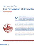 Cover page: Splitting the Ties: The Privatization of British Rail