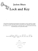 Cover page: Lock and Key