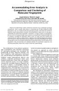 Cover page: Accommodating error analysis in comparison and clustering of molecular fingerprints.