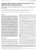 Cover page: Complex DNA sequence readout mechanisms of the DNMT3B DNA methyltransferase