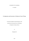 Cover page: Configuration and Generation of Substorm Current Wedge