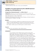 Cover page: Regulation of crp gene expression by the catabolite repressor/activator, Cra, in Escherichia coli.