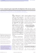 Cover page: A zinc transporter gene required for development of the nervous system