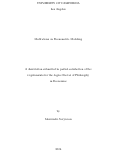 Cover page: Meditations on Econometric Modeling