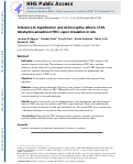 Cover page: Tolerance to hypothermic and antinoceptive effects of ∆9-tetrahydrocannabinol (THC) vapor inhalation in rats