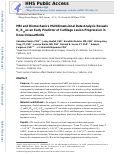 Cover page: MRI and biomechanics multidimensional data analysis reveals R2‐R1ρ as an early predictor of cartilage lesion progression in knee osteoarthritis