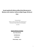 Cover page: Examining Shortfin Mako and Blue Shark Movements in Relation to the Southern California Bight Oxygen Minimum Zone