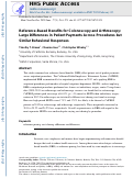 Cover page: Reference-Based Benefits for Colonoscopy and Arthroscopy: Large Differences in Patient Payments Across Procedures but Similar Behavioral Responses.