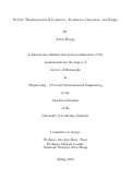 Cover page: Robotic Warehouses for E-Commerce: Evaluation, Operation, and Design