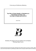 Cover page: The Role of Social Identity in Resistance to International Criminal Law: The Case of Serbia and the ICTY