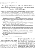 Cover page: Radiographic Alignment in Deformity Patients Treated With Personalized Interbody Devices: Early Experience From the COMPASS Registry.