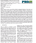 Cover page: System reliability of flood control levees