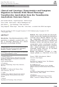 Cover page: Clinical and Genotype Characteristics and Symptom Migration in Patients With Mixed Phenotype Transthyretin Amyloidosis from the Transthyretin Amyloidosis Outcomes Survey.