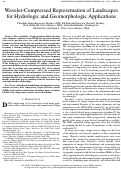 Cover page: Wavelet-Compressed Representation of Landscapes for Hydrologic and Geomorphologic Applications