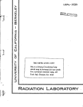 Cover page: STUDIES OF MATERIALS AT HIGH TEMPERATURES