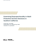 Cover page of Examining Disproportionality in Adult Protective Services Decisions in Southern California