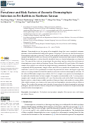 Cover page: Prevalence and Risk Factors of Zoonotic Dermatophyte Infection in Pet Rabbits in Northern Taiwan.