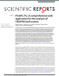 Cover page: PinAPL-Py: A comprehensive web-application for the analysis of CRISPR/Cas9 screens