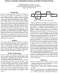 Cover page: Schema Acquisition and Solution Strategy in Statistics Problem Solving