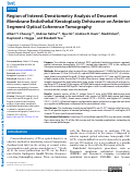 Cover page: Region of Interest Densitometry Analysis of Descemet Membrane Endothelial Keratoplasty Dehiscence on Anterior Segment Optical Coherence Tomography